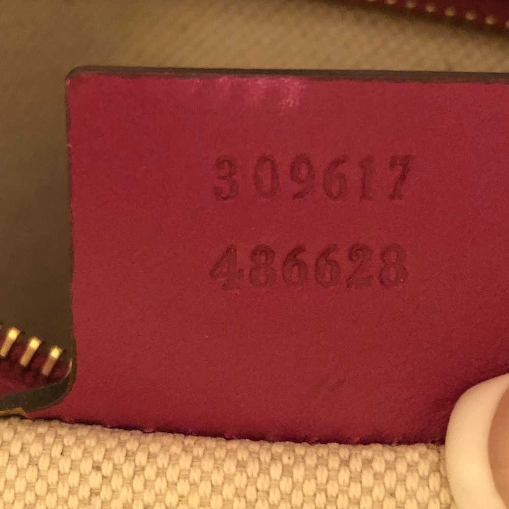 Gucci Microguccisima Top Handle Bag,Fuchsia Patent - Picture 5 of 8